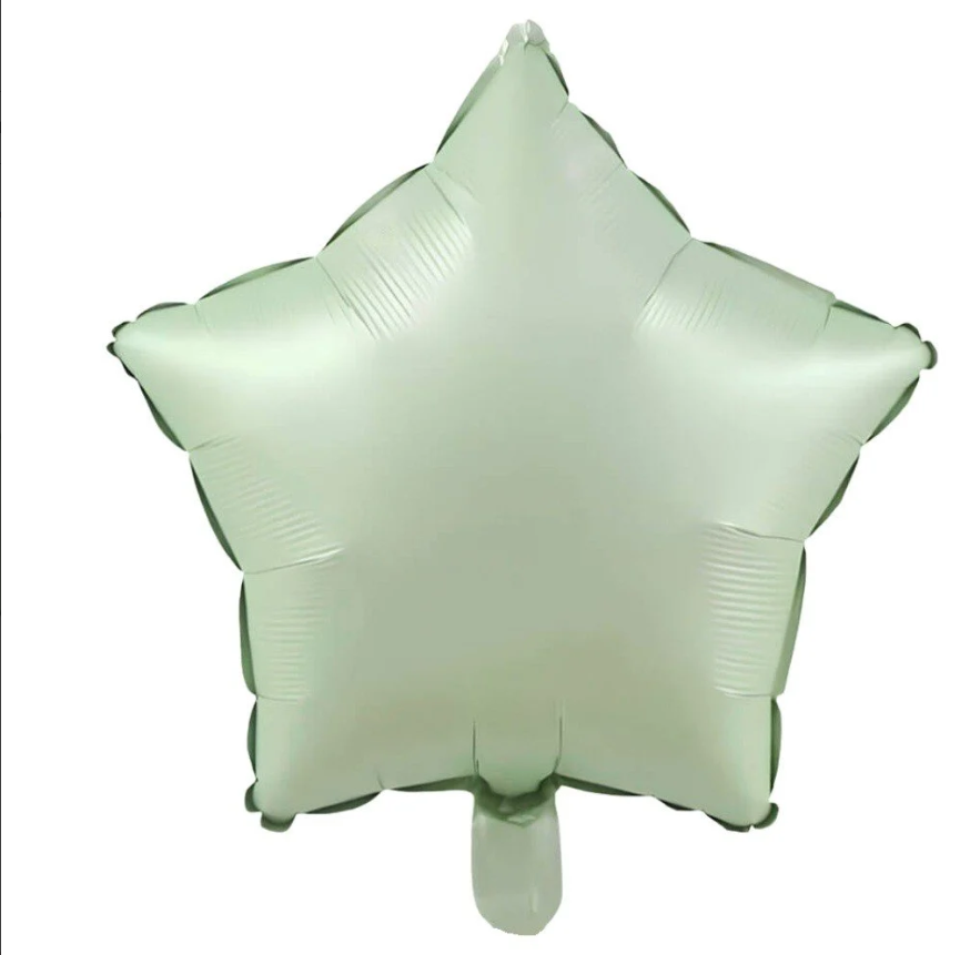 Yıldız Retro Yeşil Folyo Balon 18 İNC